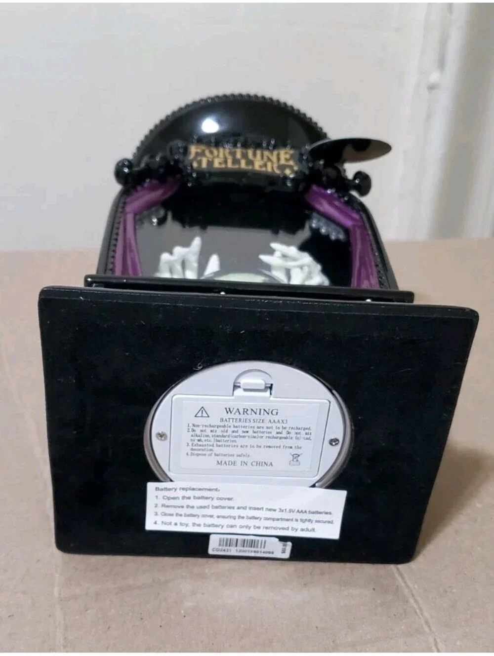 Bath & Body Works Halloween Fortune Teller Candle Holder Light Up Globe 3 Wick